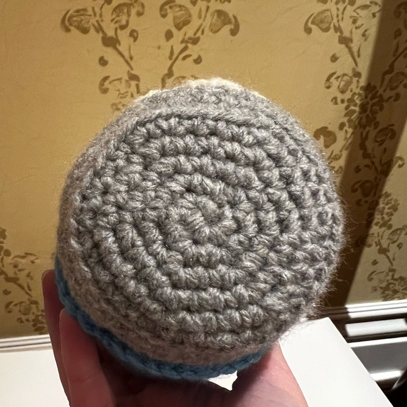 3/$50 Hand Crocheted Scandinavian Christmas Gnome Blue & Gray! - Picture 5 of 10